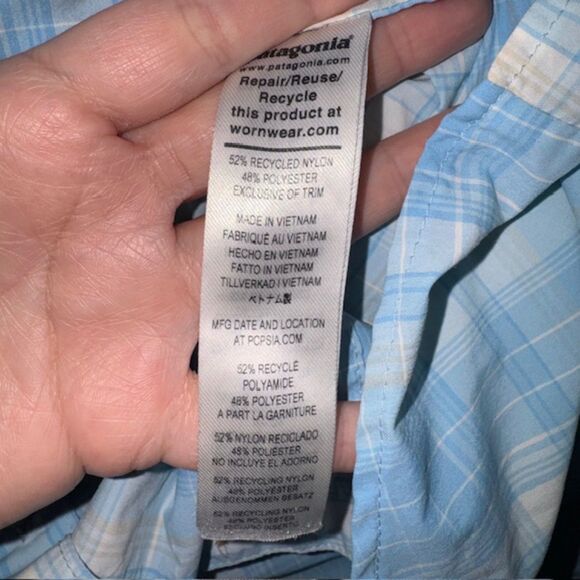 Patagonia Women's Sun Stretch Shirt Sz Large - Picture 7 of 8